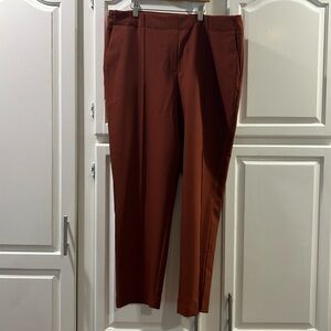 Rachel Zoe stretch brown dress pant, size 14